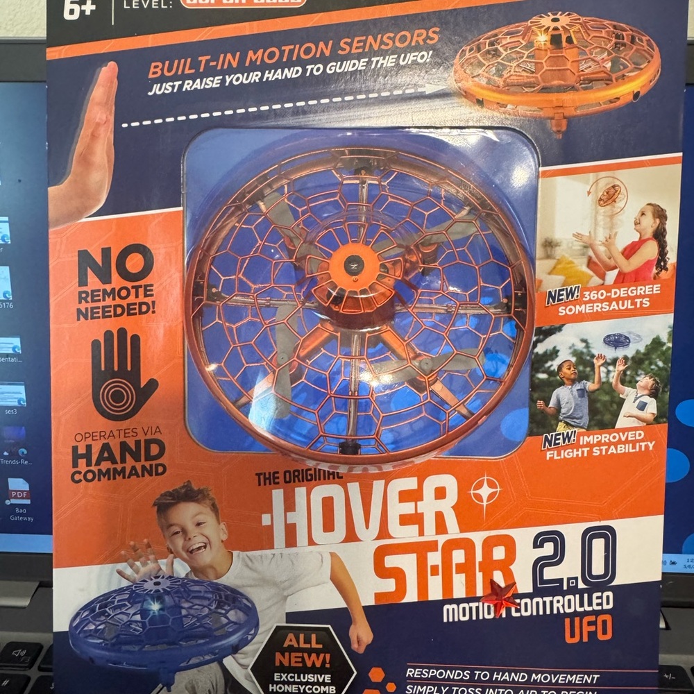 2.0 Motion Controlled UFO - Blue and Orange - NEW